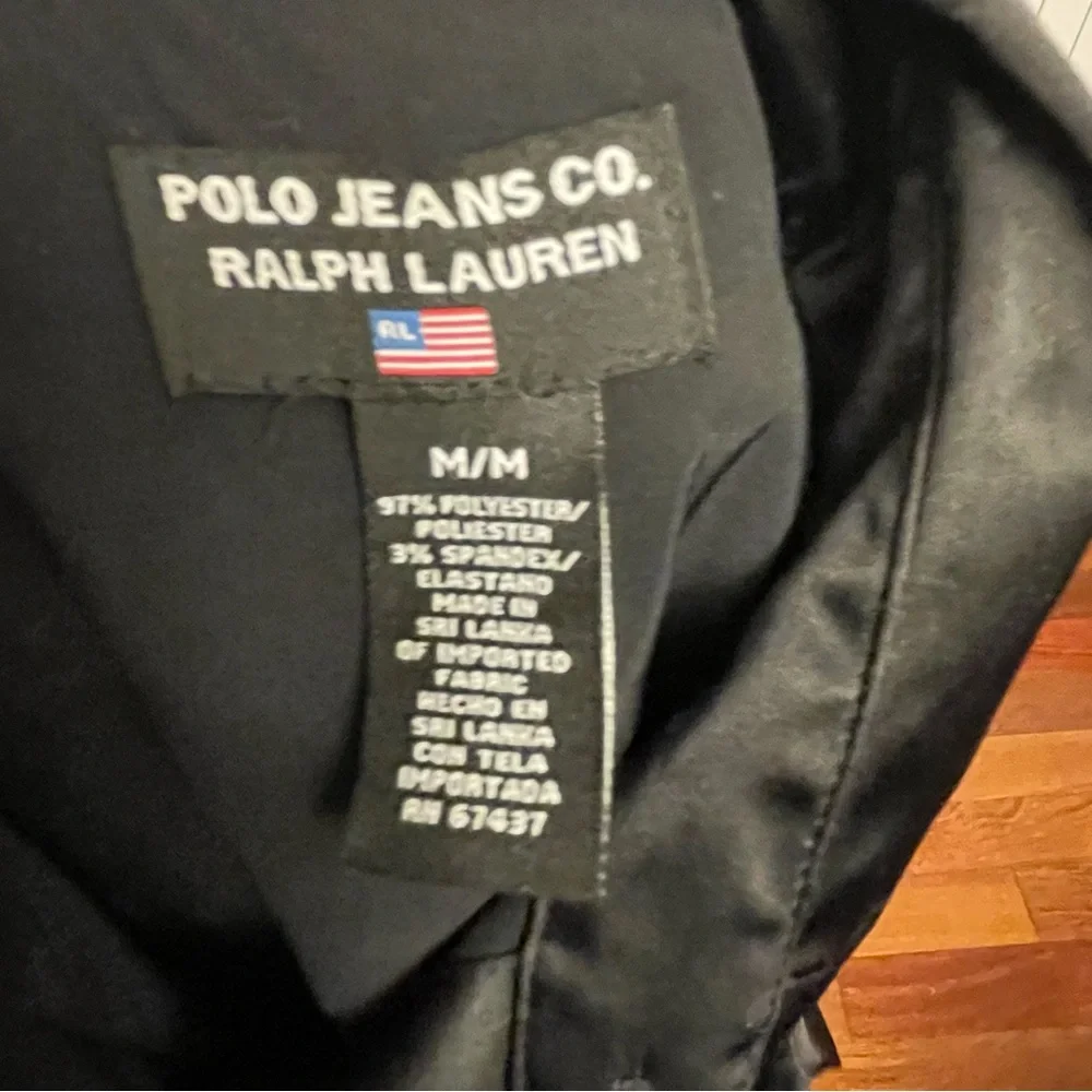 Polo by Ralph Lauren Black Satin Button Down Shirt - Picture 4 of 7